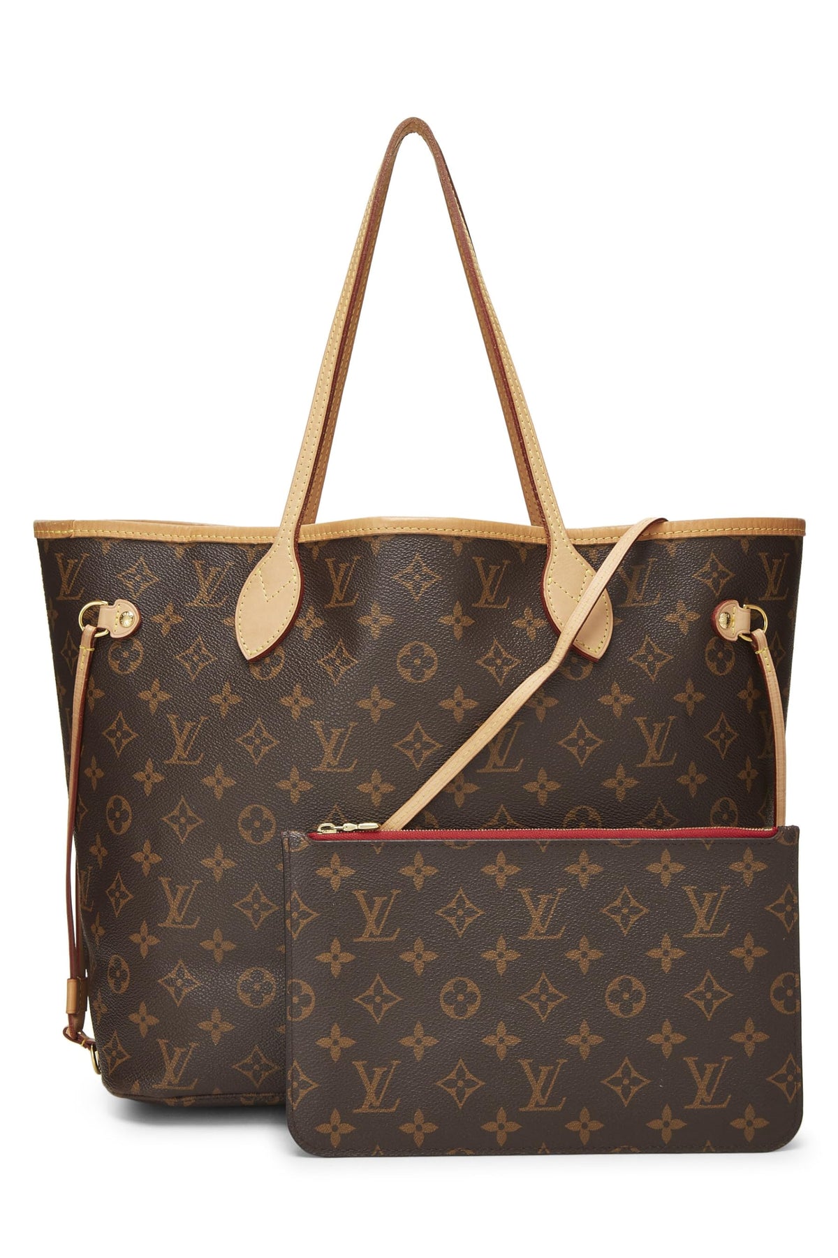 Louis Vuitton,  Red Monogram Canvas Neo Neverfull MM, Red