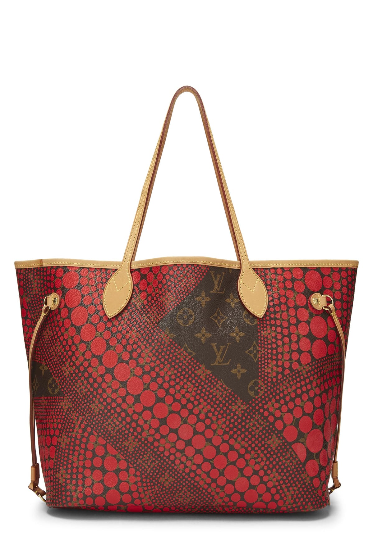 Louis Vuitton,  Yayoi Kusama x Louis Vuitton Red Monogram Dots Infinity Neverfull MM, Red