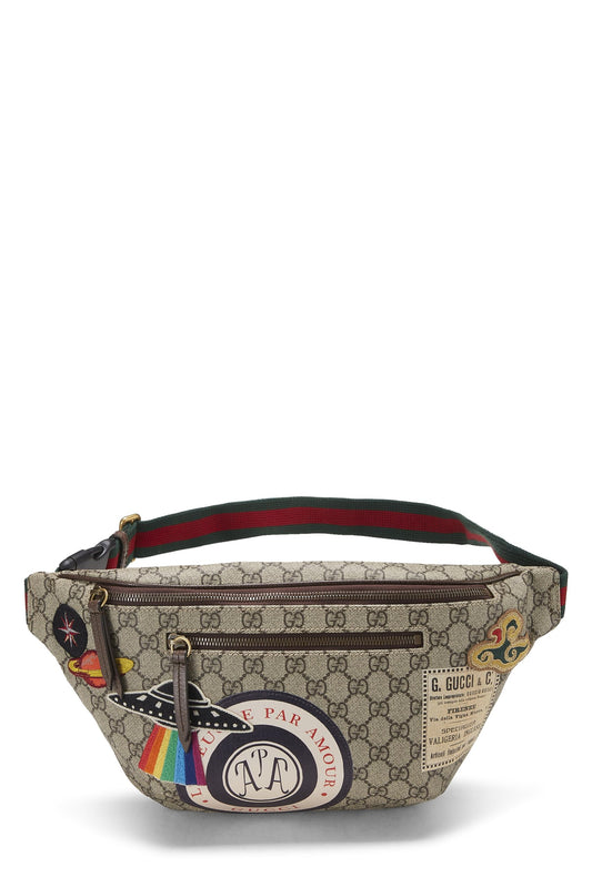 Gucci, Original GG Supreme Canvas Night Courrier Waist Pouch, Brown