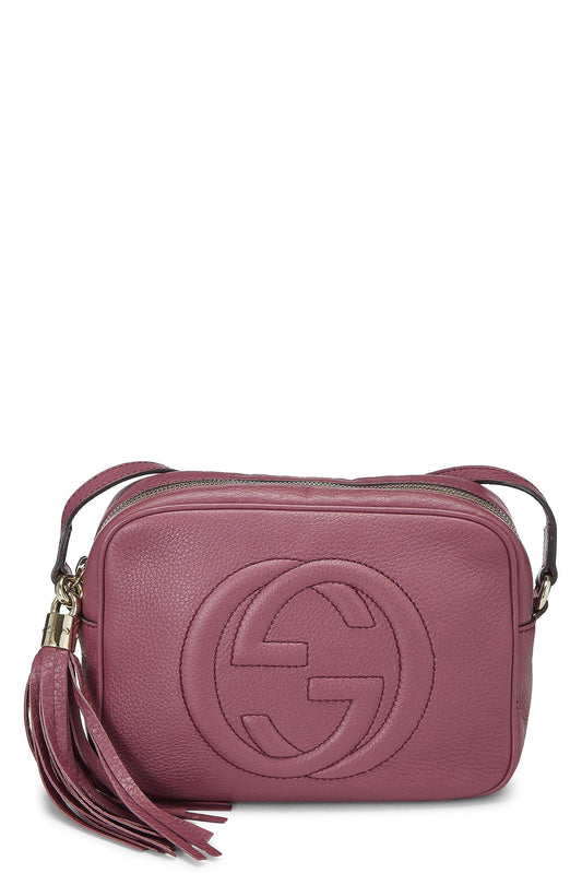 Gucci, Purple Grain Leather Soho Disco, Purple