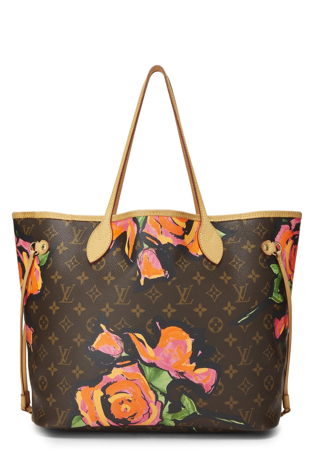 Louis Vuitton,  Stephen Sprouse x Louis Vuitton Monogram Canvas Roses Neverfull MM, Brown