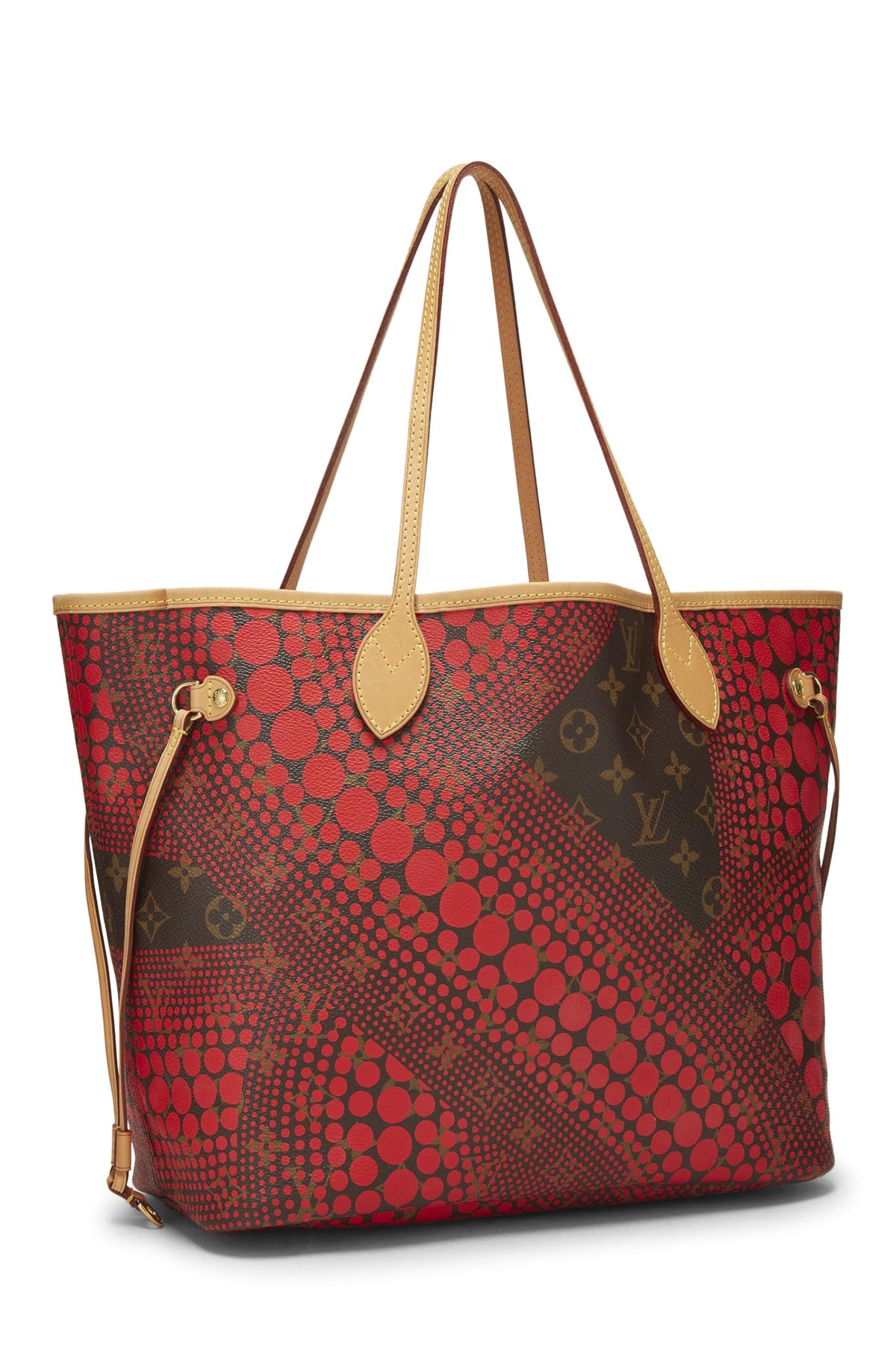 Louis Vuitton,  Yayoi Kusama x Louis Vuitton Red Monogram Dots Infinity Neverfull MM, Red
