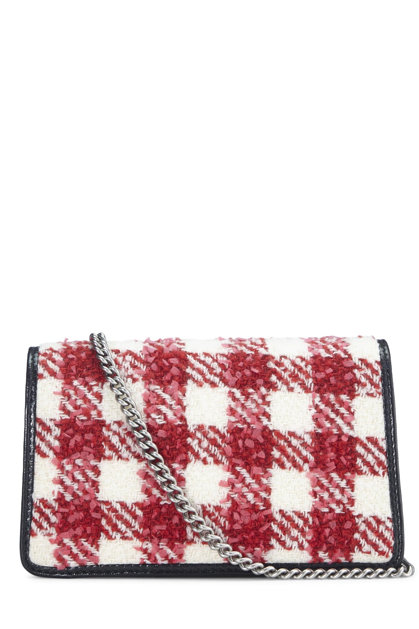 Gucci, Red & White Tweed Dionysus Shoulder Bag Small, Multi