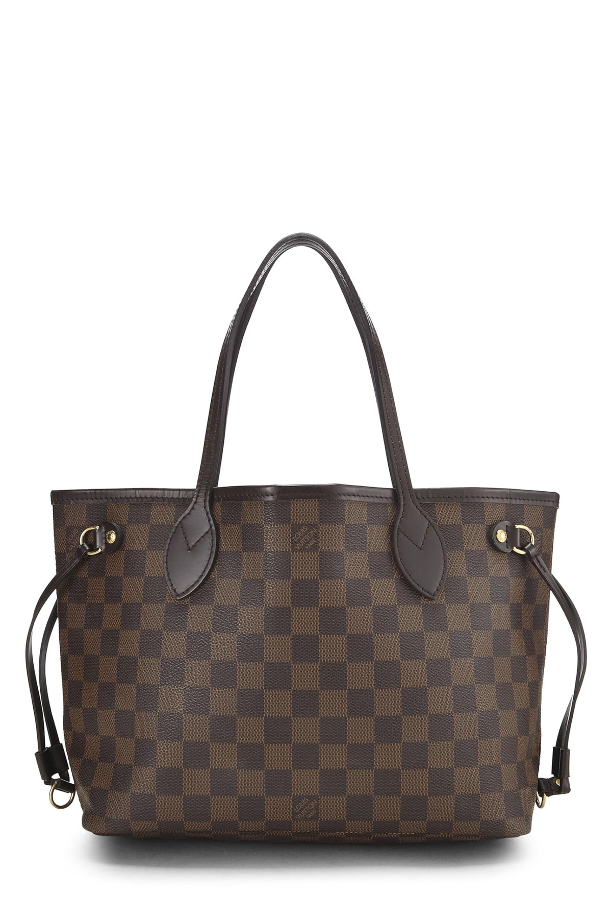Louis Vuitton,  Damier Ebene Neverfull PM, Brown