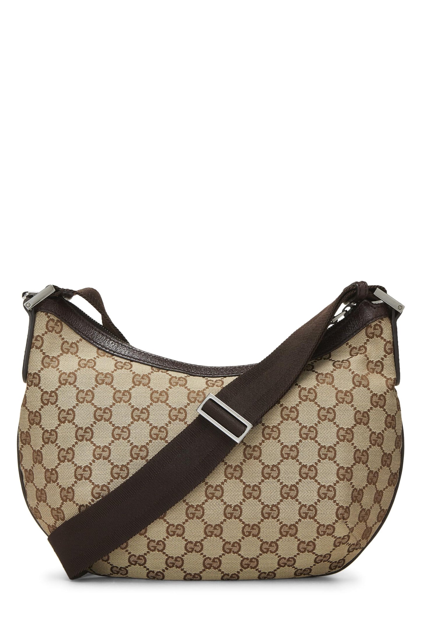 Gucci, Original GG Canvas Round Messenger, Brown