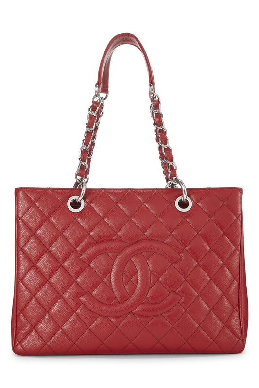 Chanel,  Red Caviar Grand Shopping Tote (GST), Red