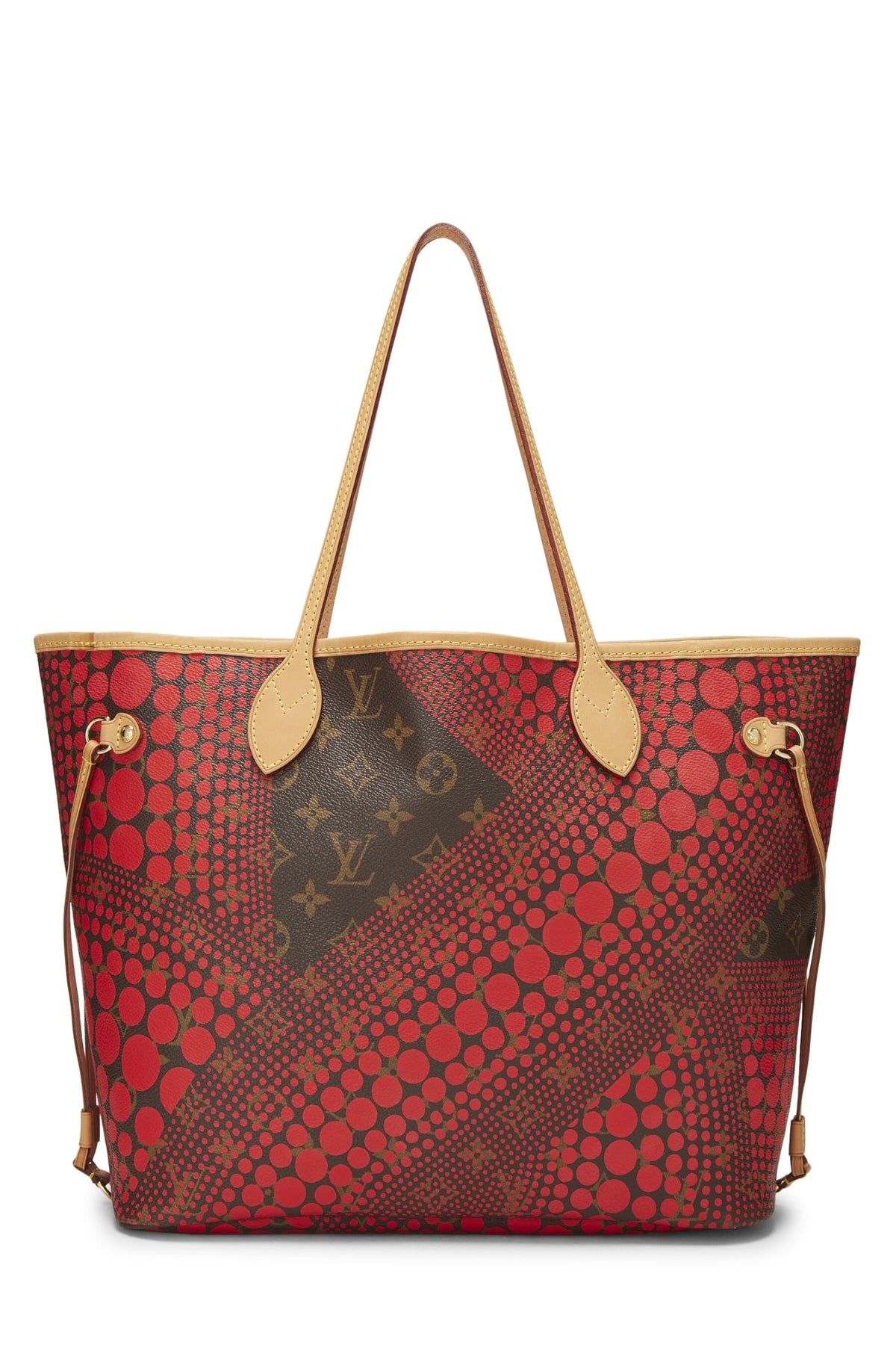 Louis Vuitton,  Yayoi Kusama x Louis Vuitton Red Monogram Dots Infinity Neverfull MM, Red