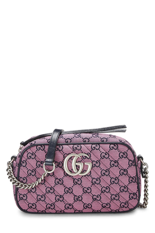 Gucci, Pink Original GG Canvas Marmont Crossbody Small, Pink