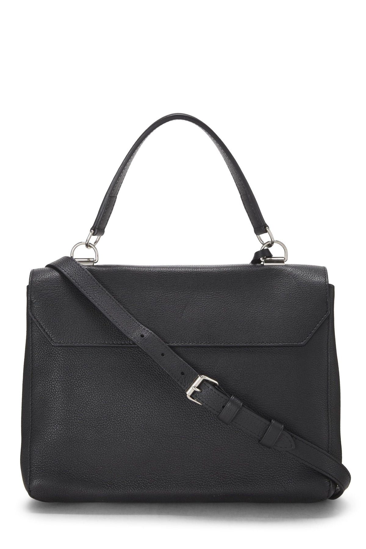 Louis Vuitton,  Black Leather Lock Me MM, Black