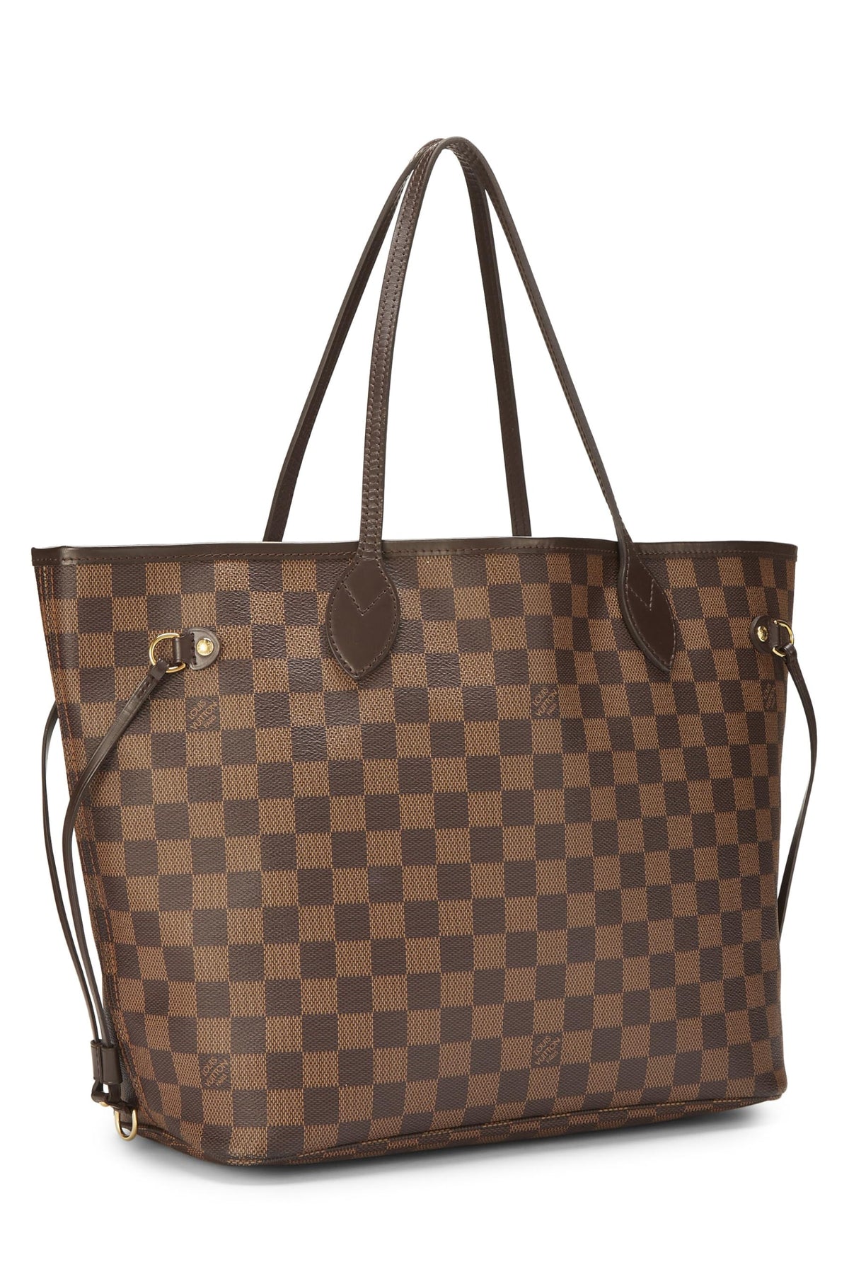 Louis Vuitton,  Damier Ebene Neverfull MM, Brown
