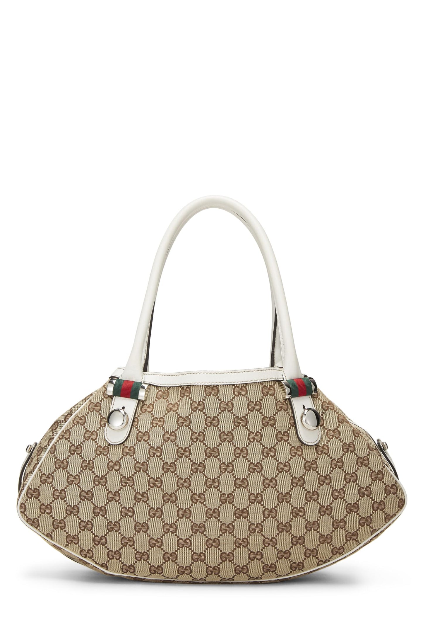 Gucci, White Original GG Canvas Matchball Abbey Tote Large, White