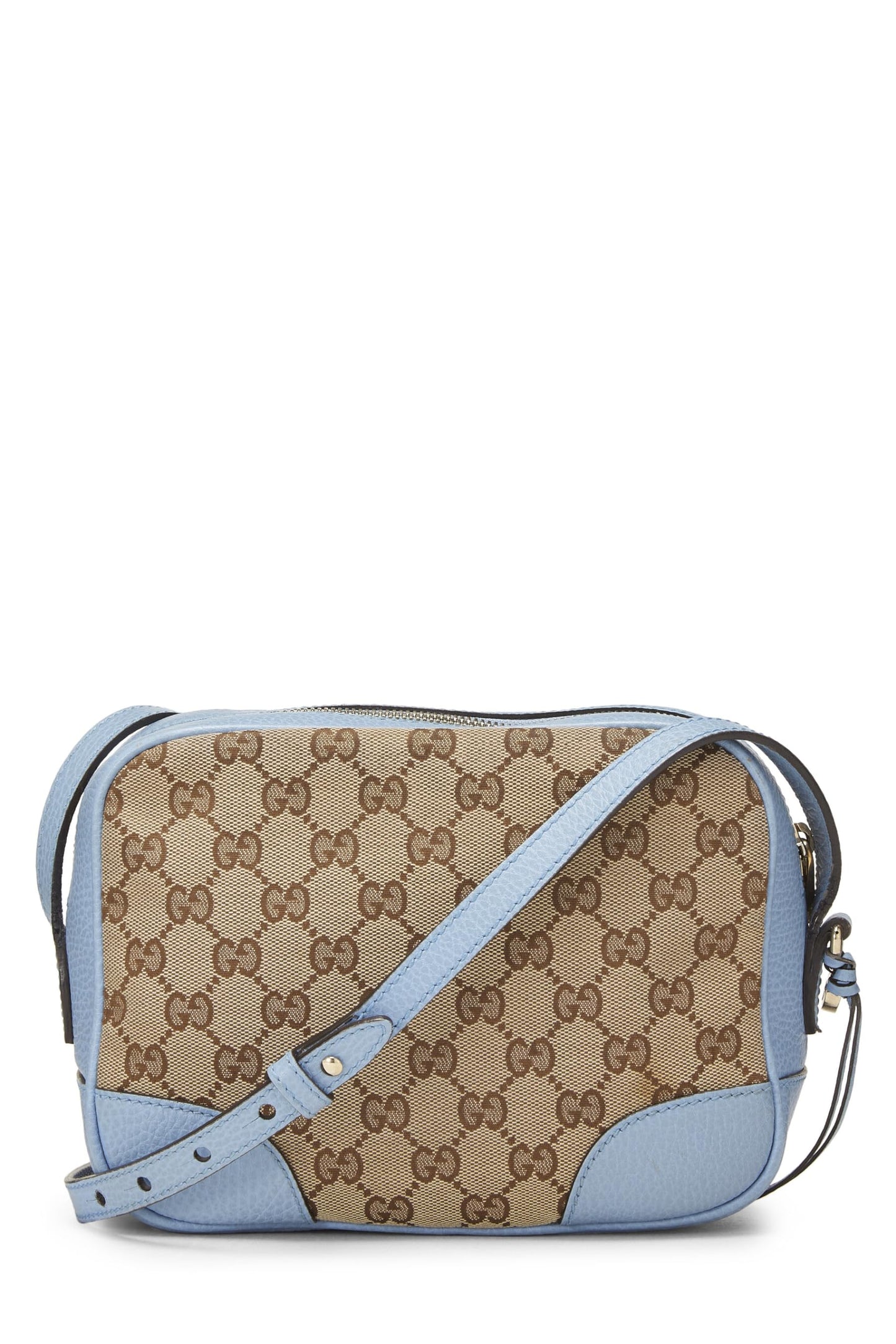 Gucci, Blue Original GG Canvas Bree Crossbody, Blue