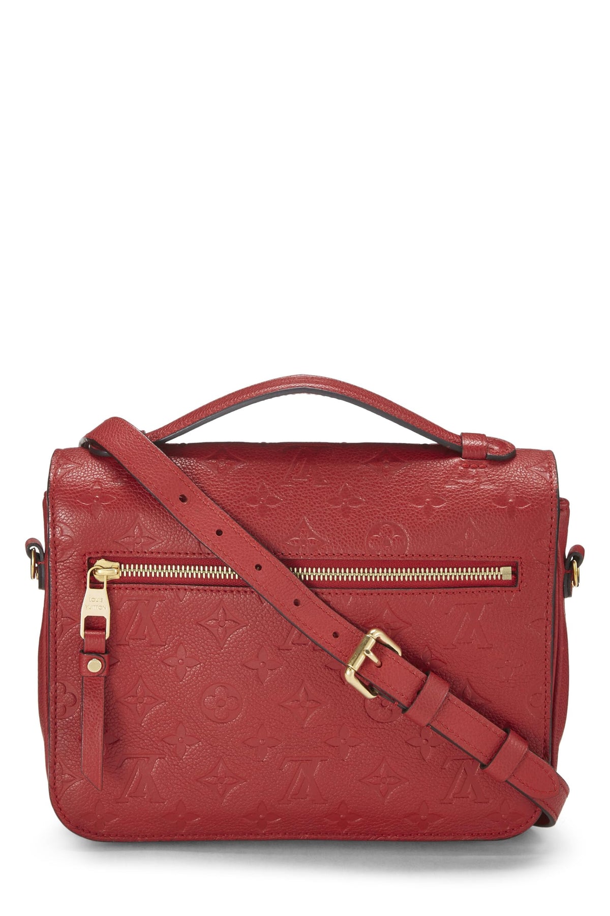 Louis Vuitton,  Cherry Monogram Empreinte Pochette Metis, Red