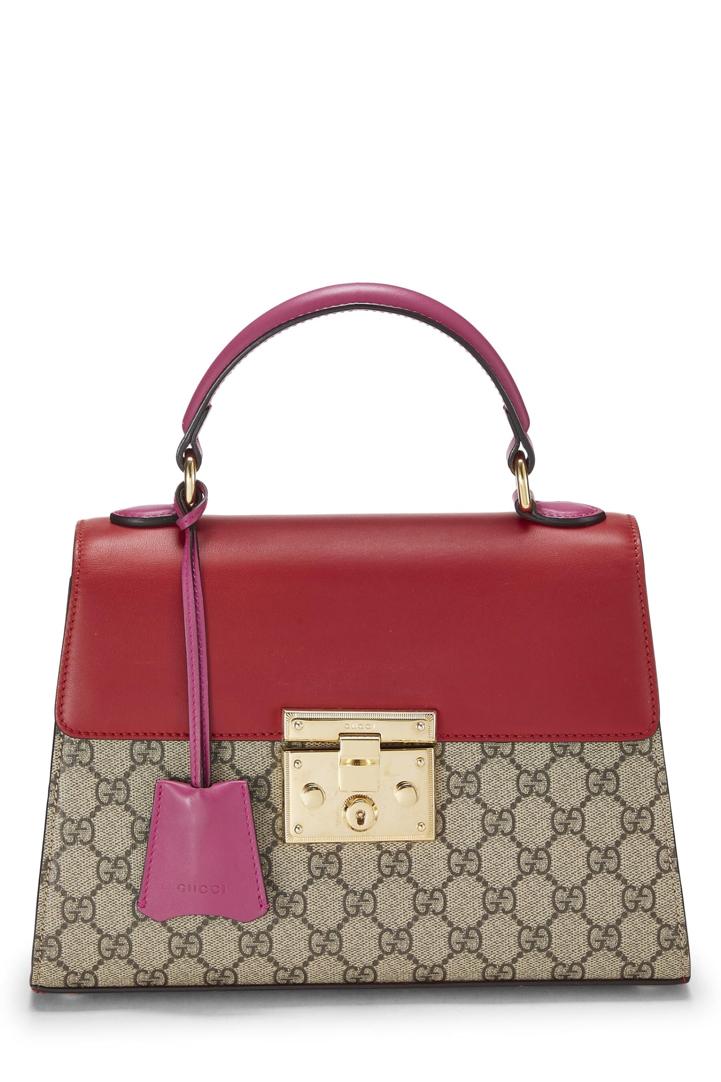 Gucci, Multicolor Original GG Supreme Padlock Top Handle Bag, Multi