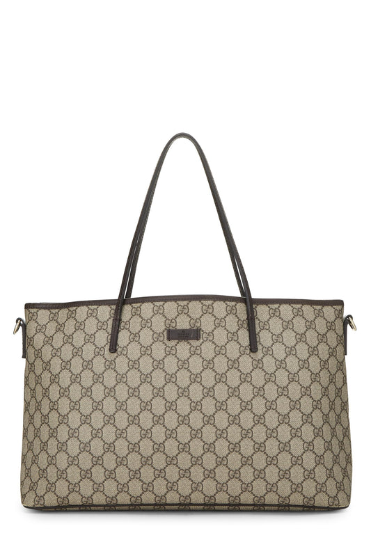 Gucci, Original GG Supreme Canvas Zip Tote, Brown