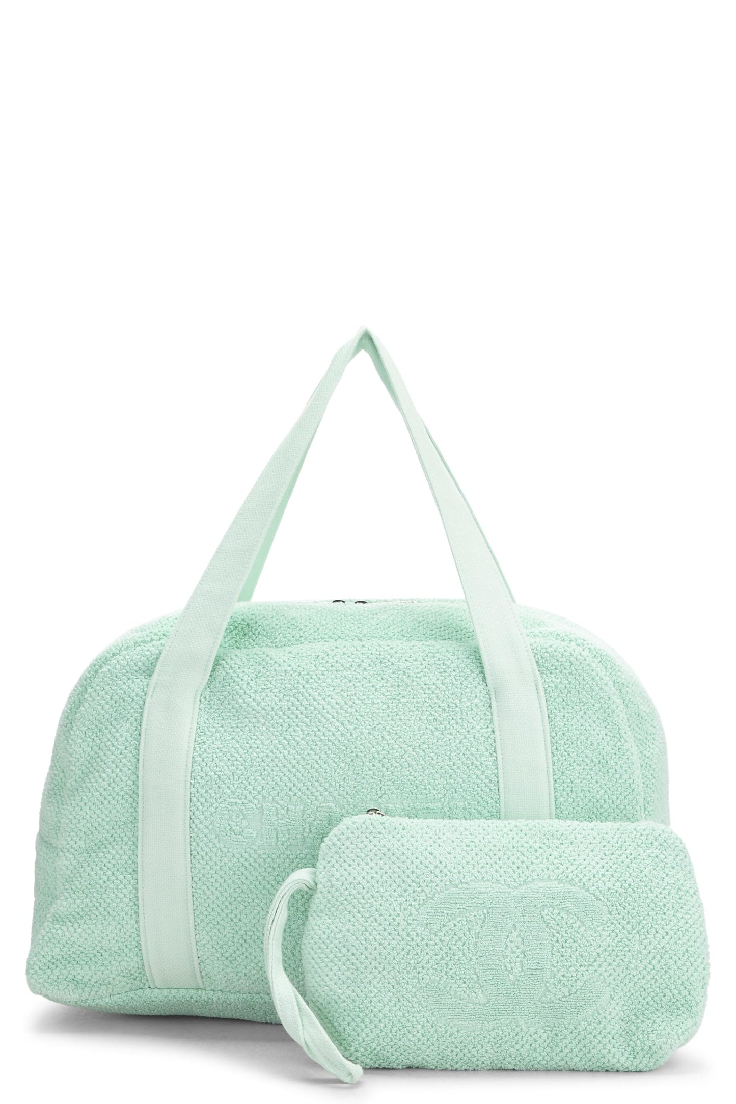Chanel,  Green Terry Cloth 'CC' Beach Tote Large, Green