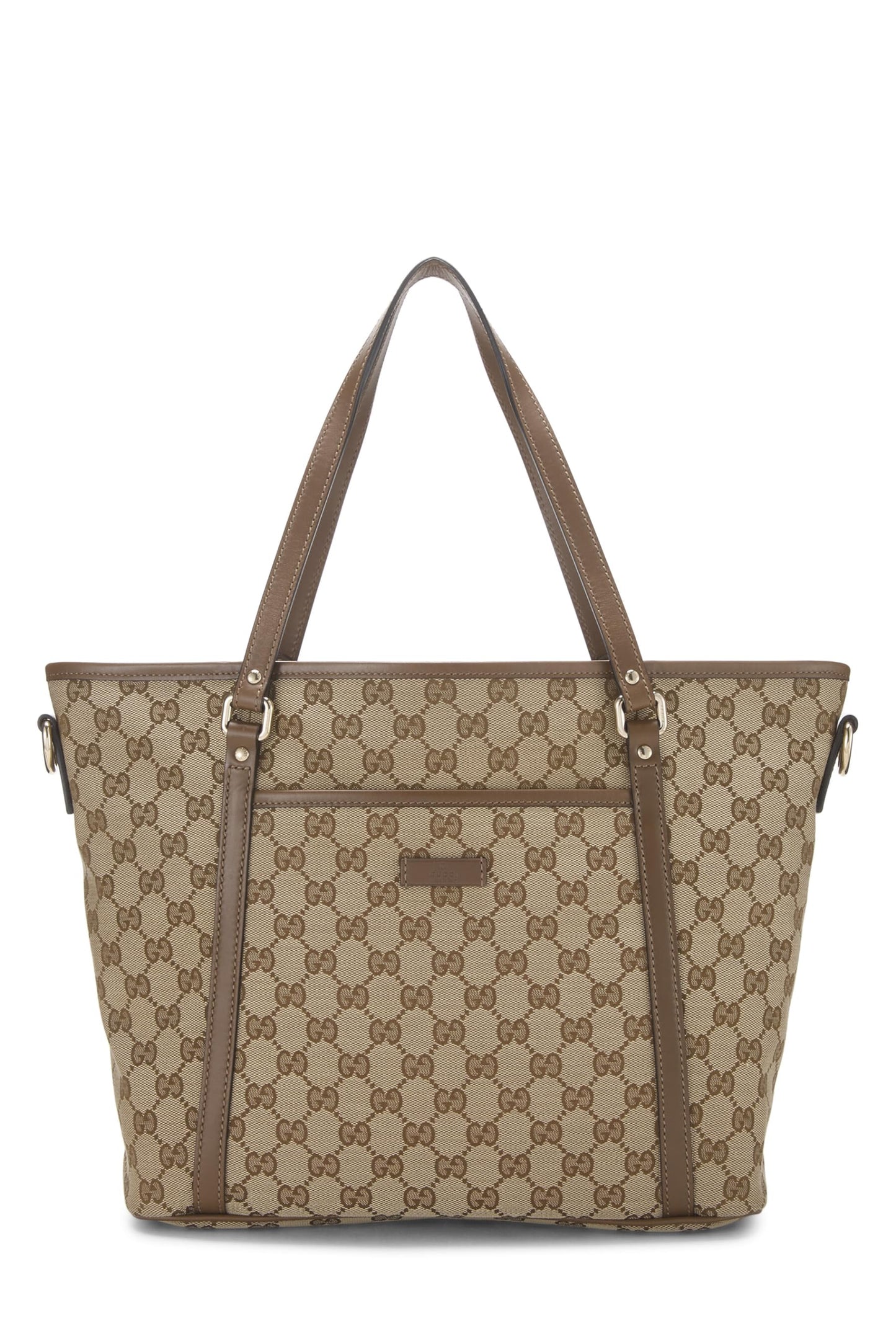 Gucci, Original GG Canvas Zip Tote, Brown