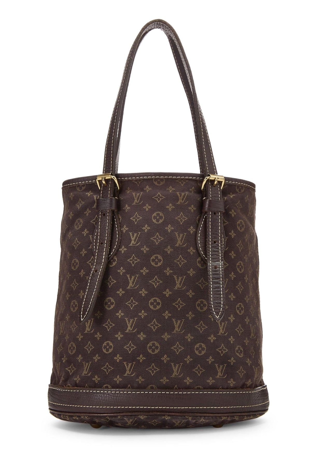 Louis Vuitton,  Brown Monogram Mini Lin Bucket PM, Brown