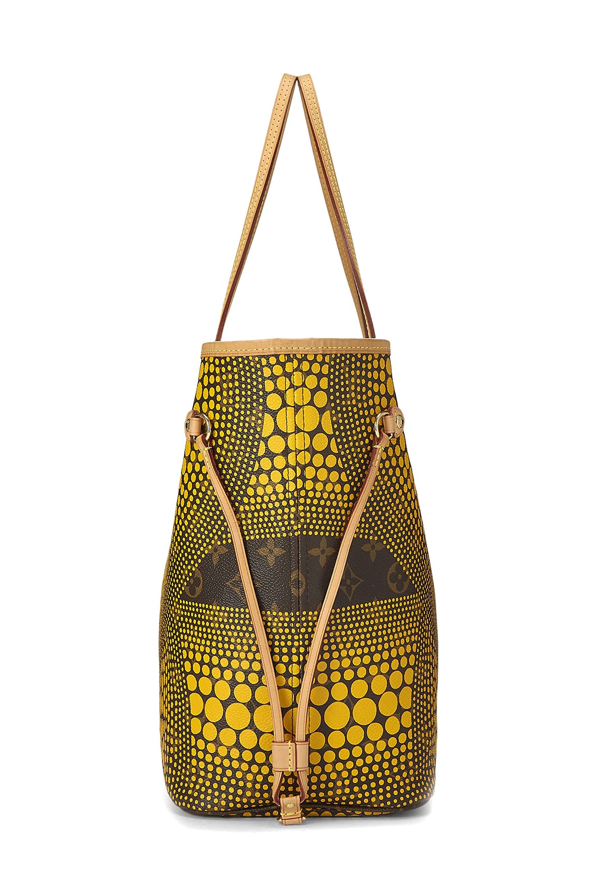 Louis Vuitton,  Yayoi Kusama x Louis Vuitton Yellow Monogram Dots Infinity Neverfull MM, Yellow