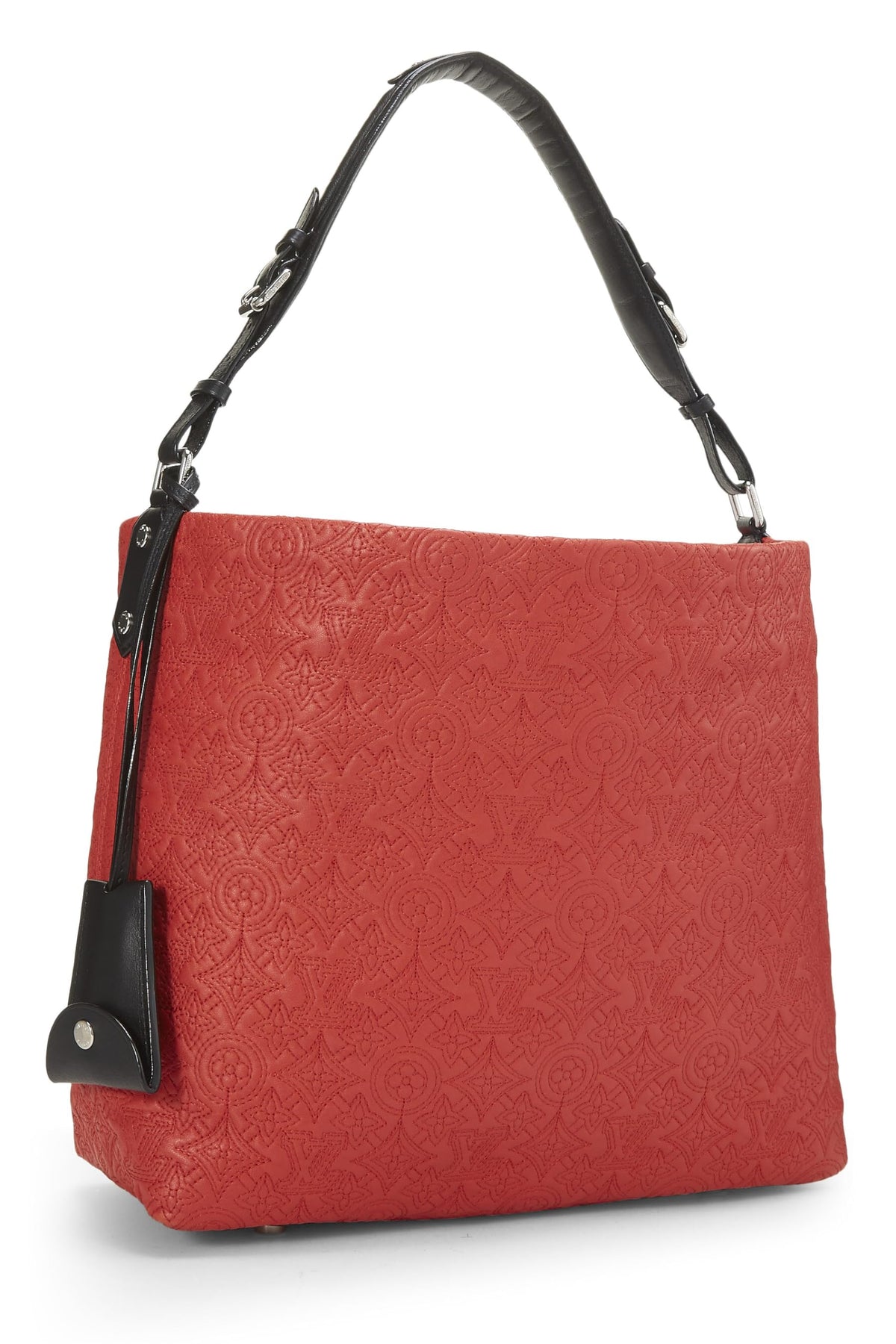 Louis Vuitton,  Red Monogram Antheia Leather Hobo PM, Red