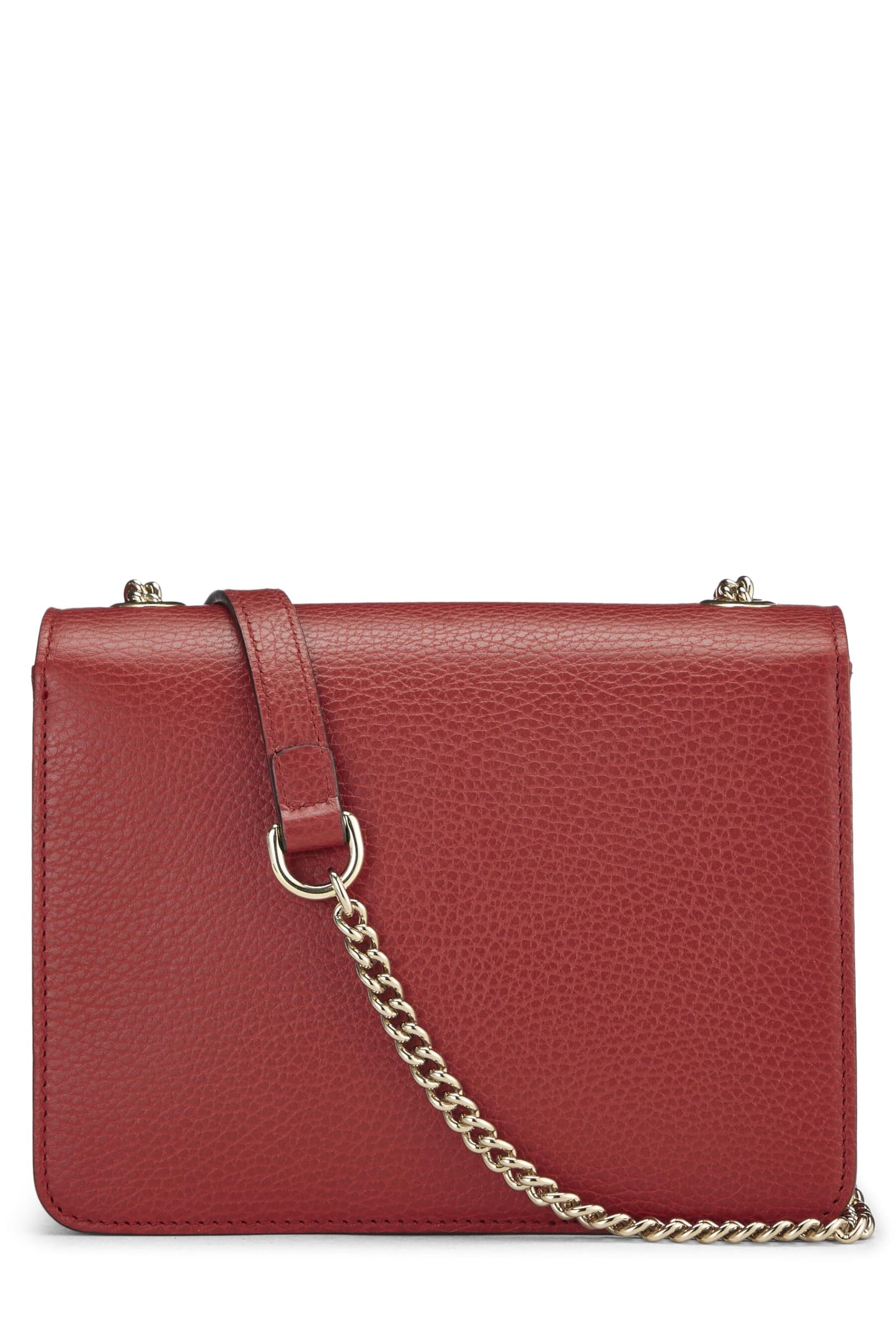 Gucci, Red Leather Interlocking Crossbody Bag Small, Red