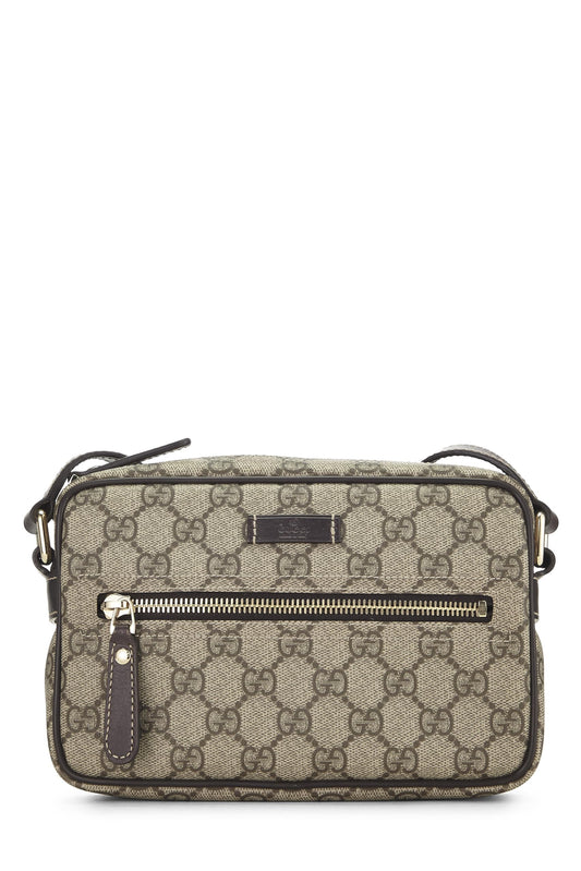 Gucci, Brown GG Supreme Canvas Camera Bag, Brown
