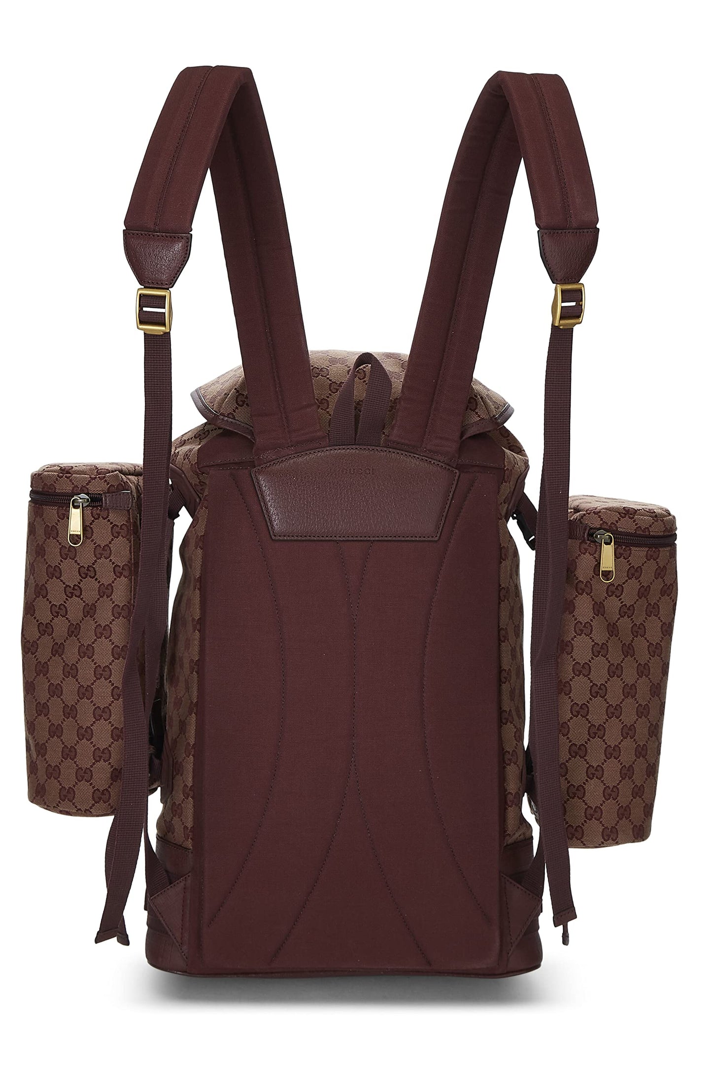 Gucci, Burgundy GG Canvas Alpina Trekking Backpack, Burgundy
