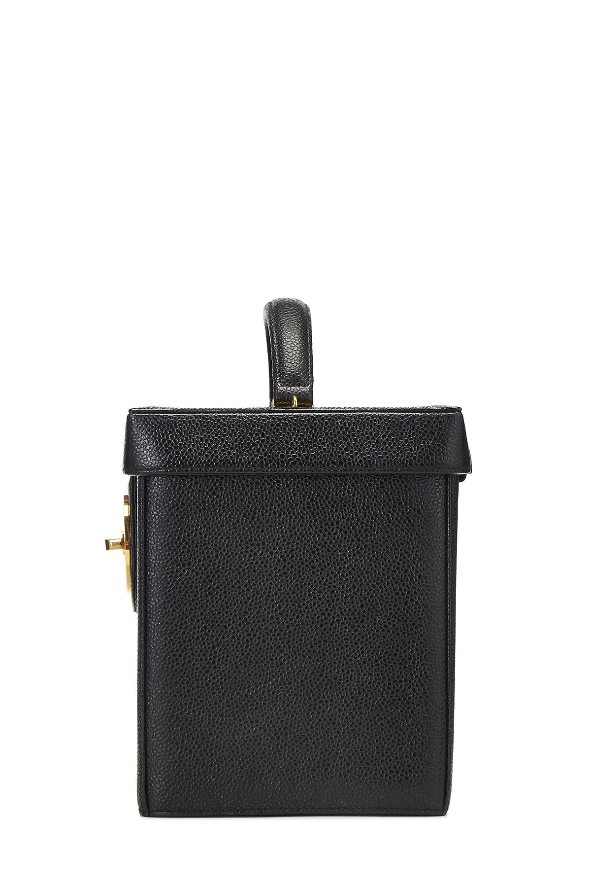 Chanel,  Black Caviar Circle 'CC' Vanity Large, Black