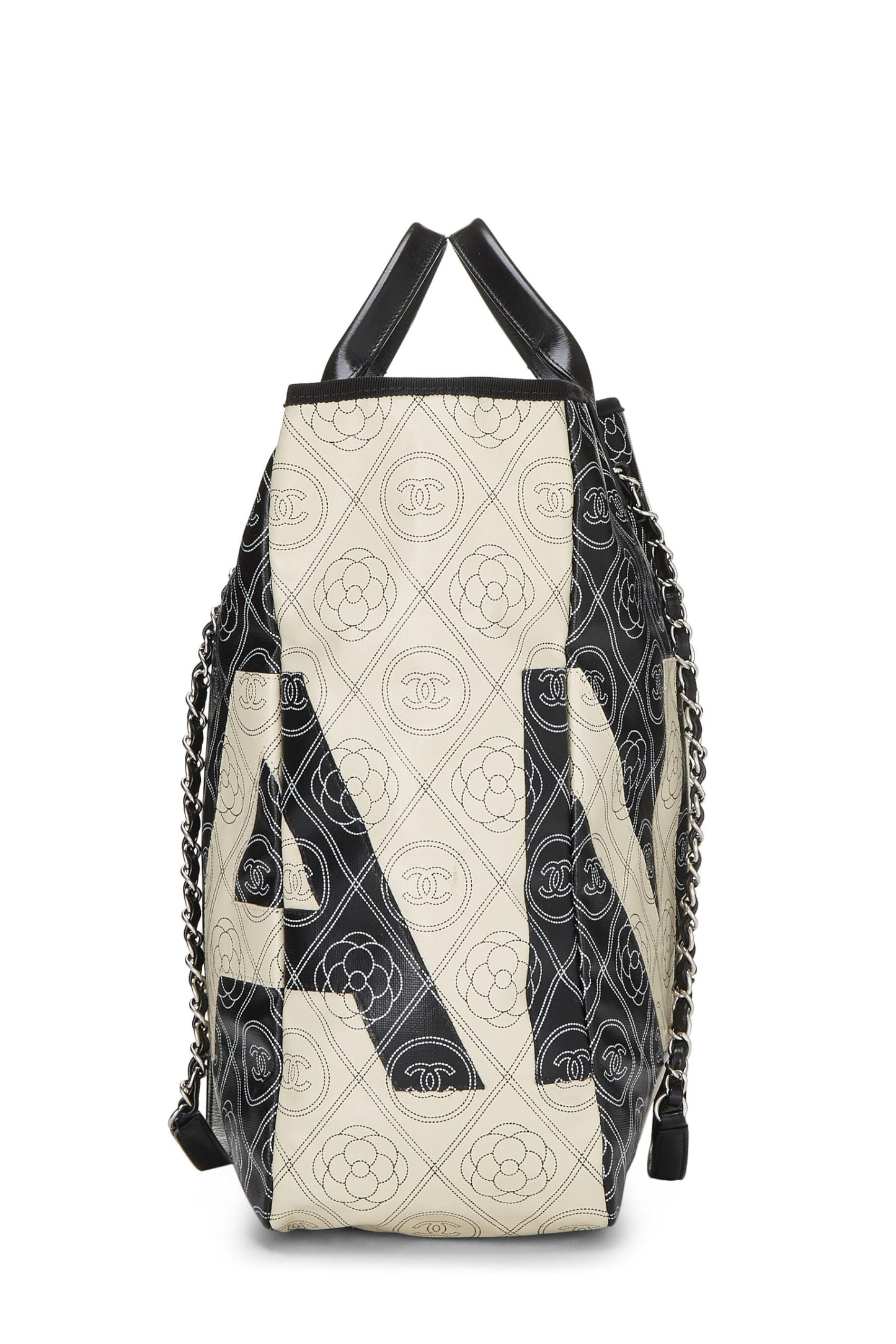 Chanel,  Black 'CC' Camellia Tote Medium, Black