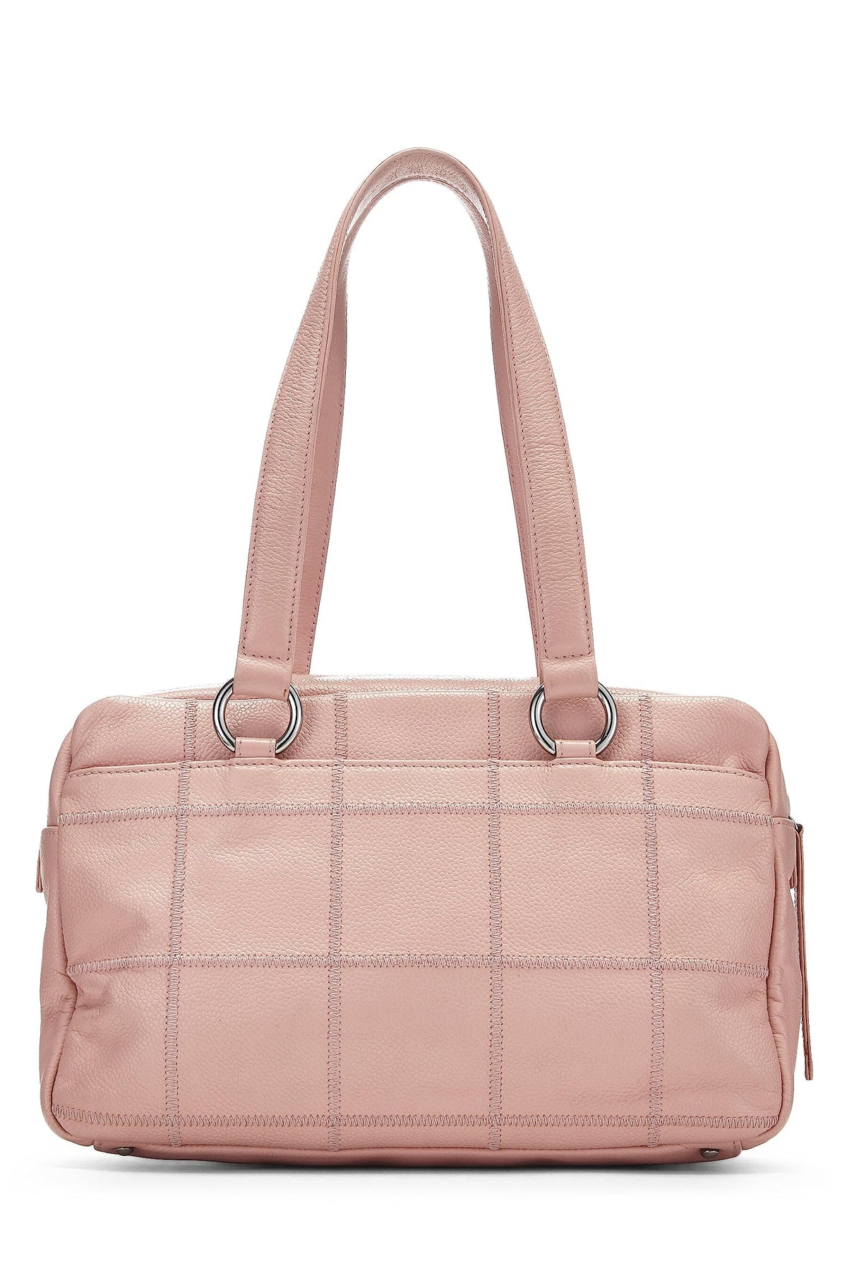Chanel,  Pink Soft Caviar Chocolate Bar Boston Bag, Pink