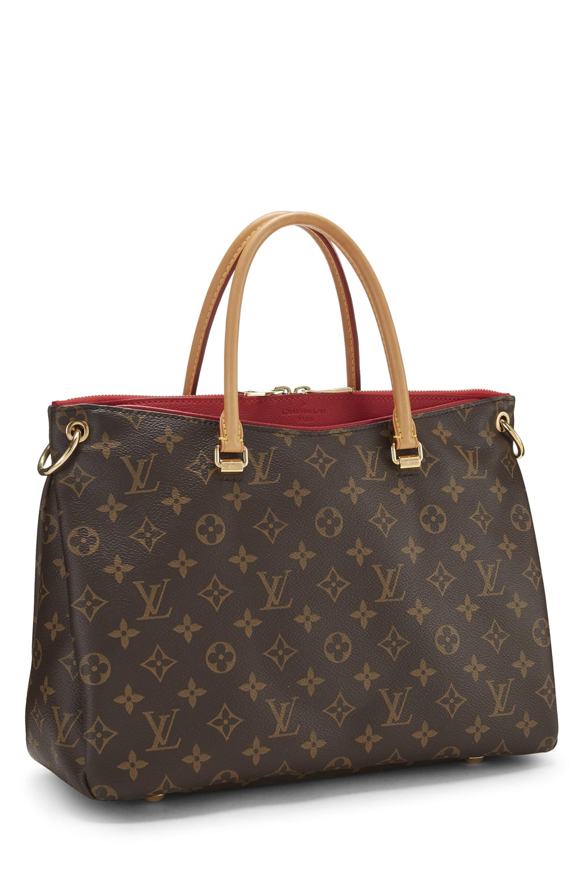 Louis Vuitton,  Red Monogram Canvas Pallas, Red