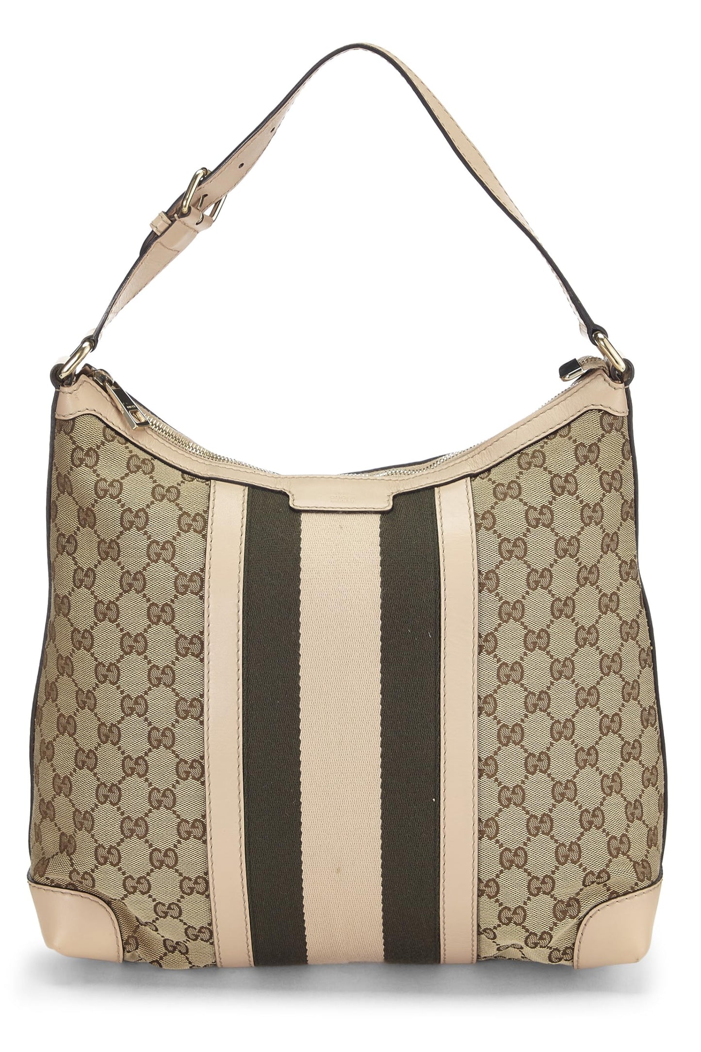 Gucci, Original GG Canvas Vintage Web Hobo Medium, Pink