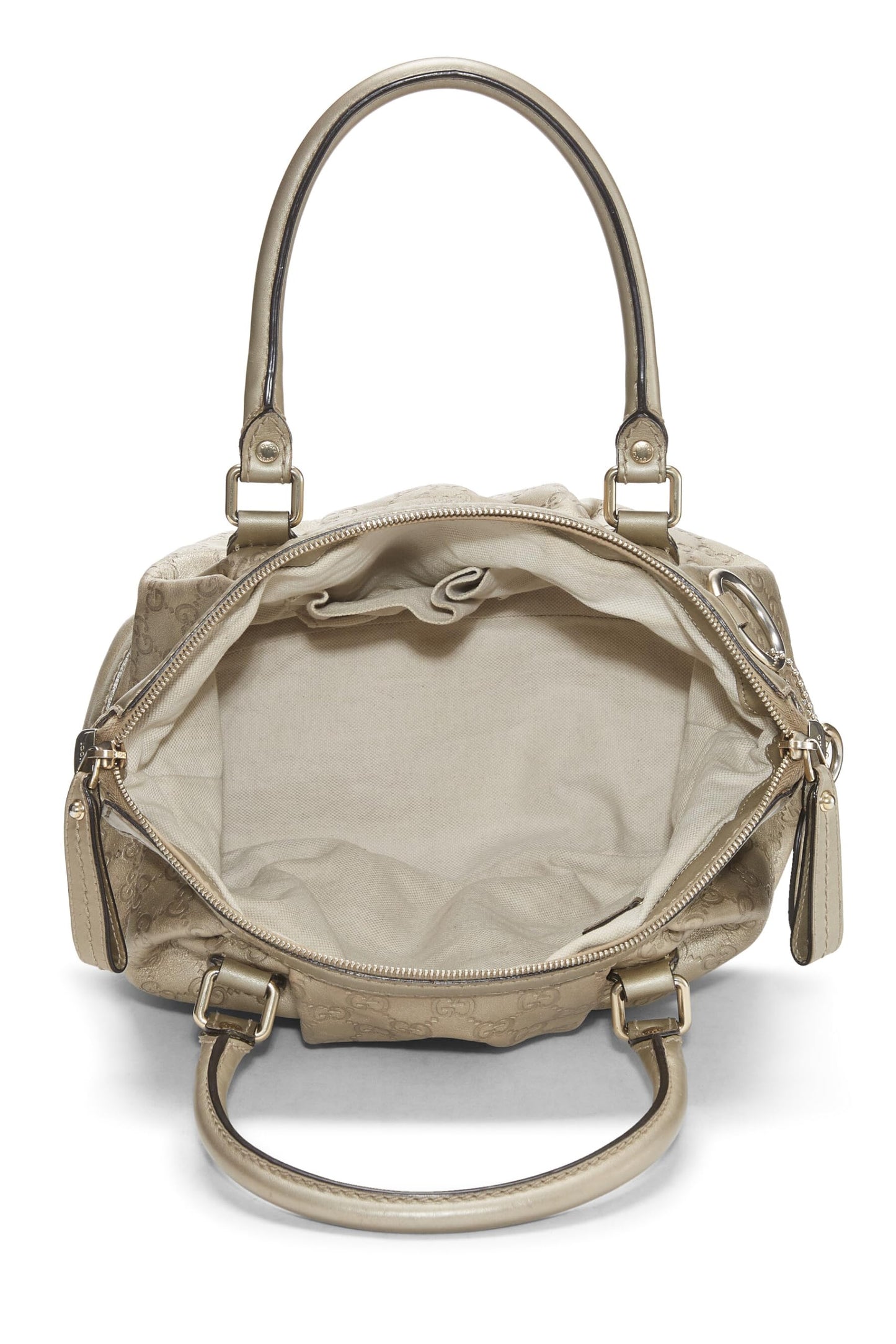 Gucci, Gold Guccissima Sukey Zip Hobo Large, Gold