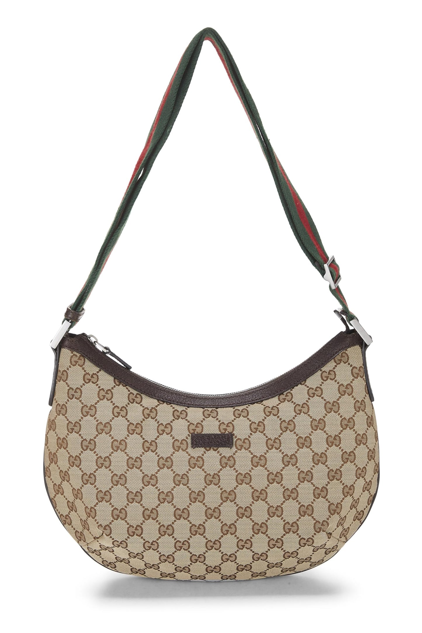 Gucci, Original GG Canvas Web Round Messenger, Brown