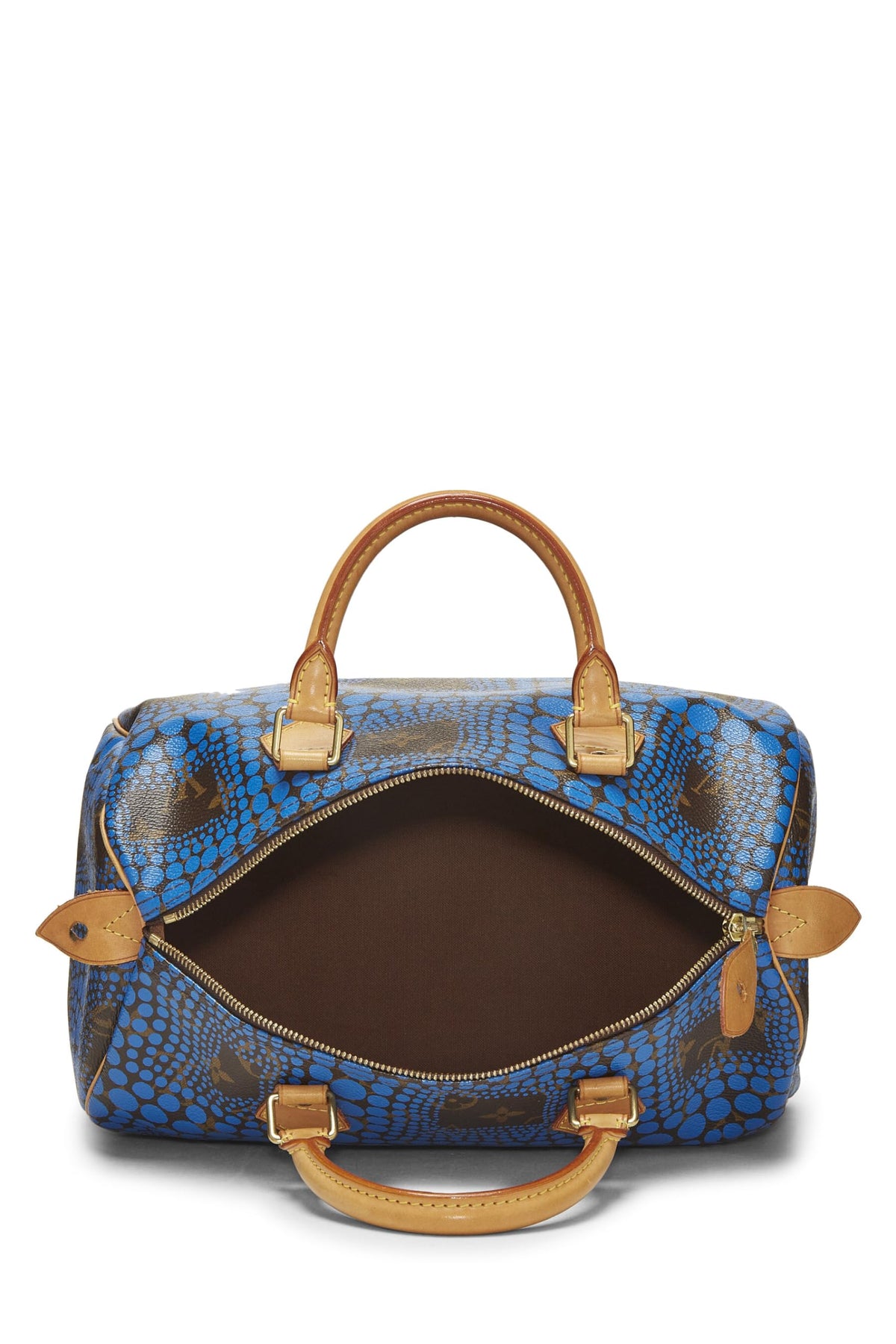Louis Vuitton,  Yayoi Kusama x Louis Vuitton Blue Monogram Dots Infinity Speedy 30, Blue