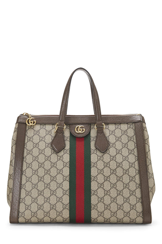 Gucci, Original GG Supreme Canvas Ophidia Tote Medium, Brown