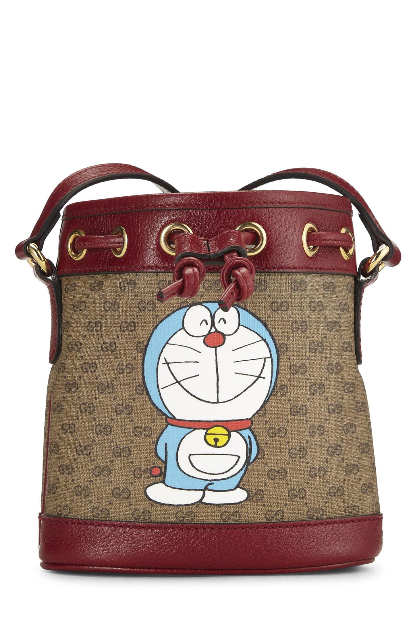Gucci, Doraemon x Gucci Coated Canvas Bucket Bag Mini, Red