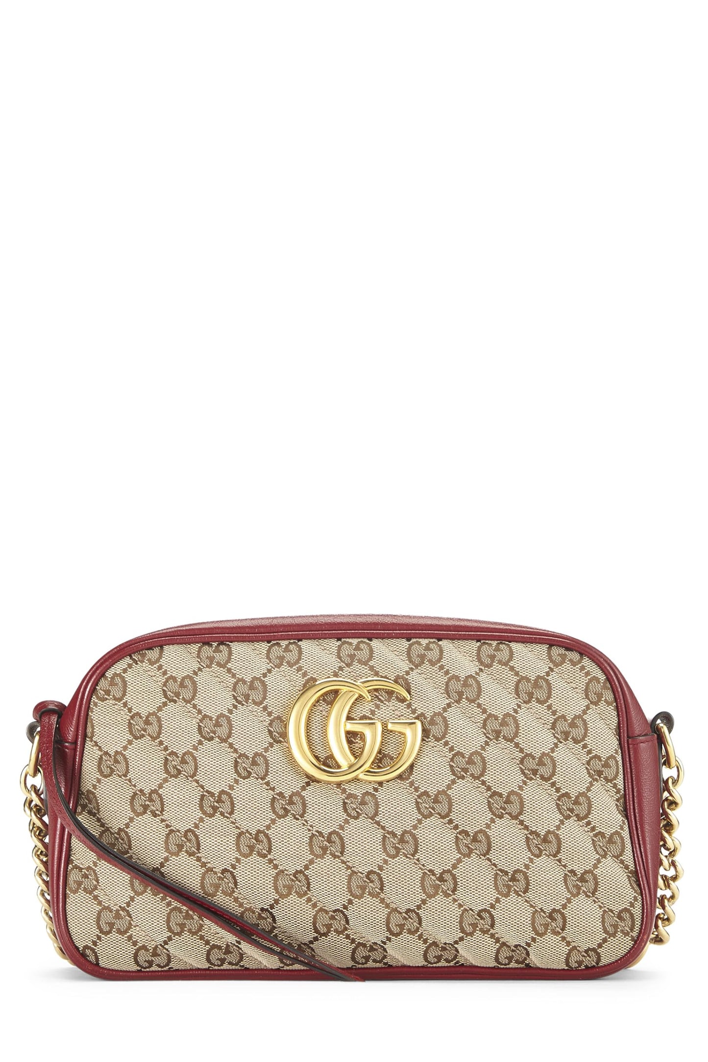 Gucci, Red Original GG Canvas Marmont Crossbody Small, Red