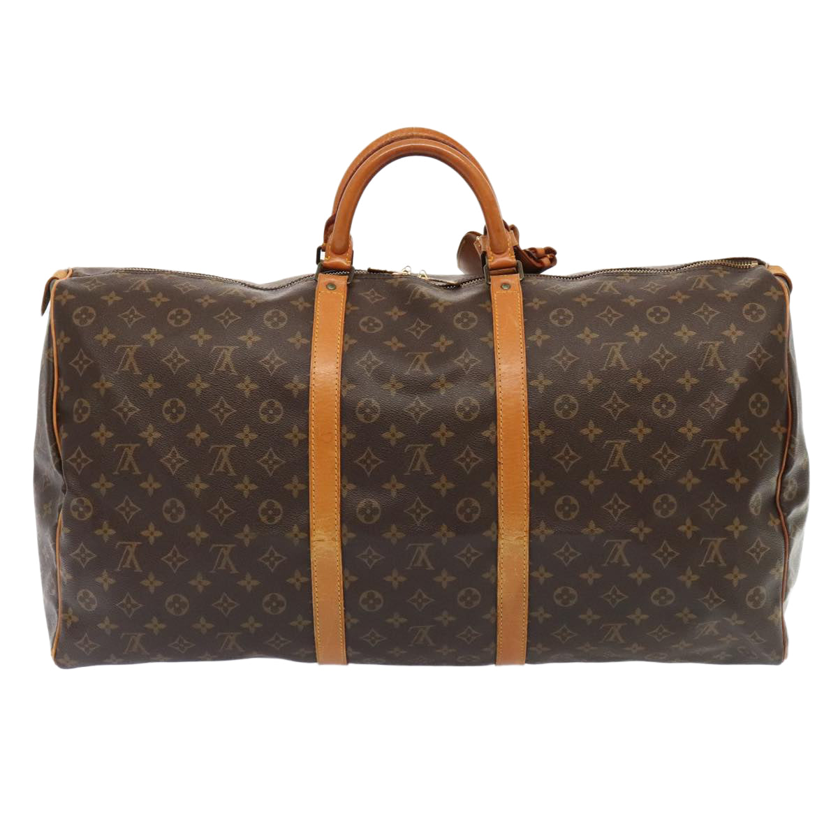 LOUIS VUITTON Monogram Keepall 60 Boston Bag M41422 LV Auth 82036