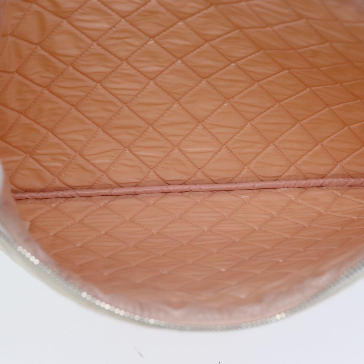 Top Quality Chanel Matelasse Clutch Bag Canvas Ivory CC Auth 82075
