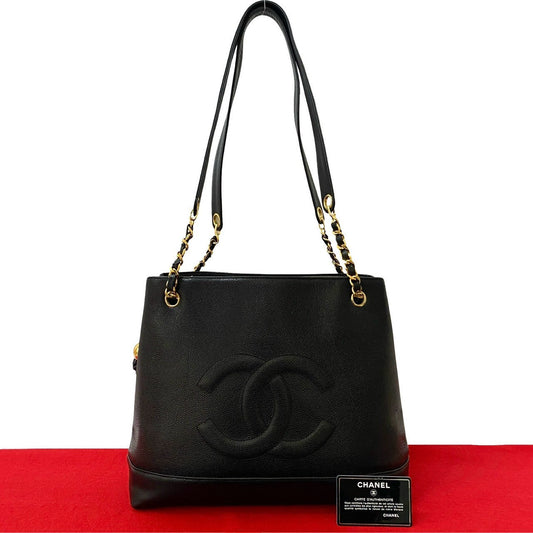 Chanel Coco Mark Caviar Skin 2way Bag