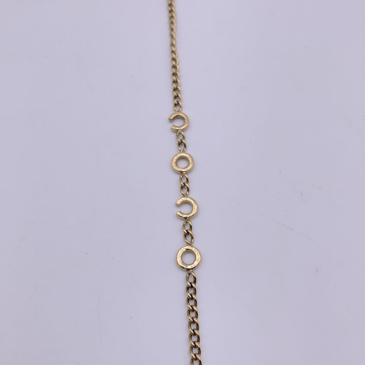 Top Quality Chanel Light Gold Metal Coco Mademoiselle Figurine Pendant Necklace