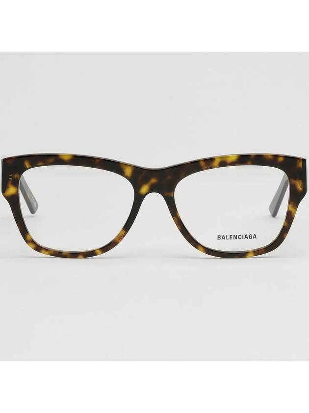 Luxury Balenciaga  Acetate Square Eyeglasses Havana
