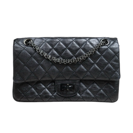 Good ( Rank AB)｜ CHANEL 2.55 Matelasse So Black Chain Shoulder Bag Small Made in 2008-2009 Year｜V25021910