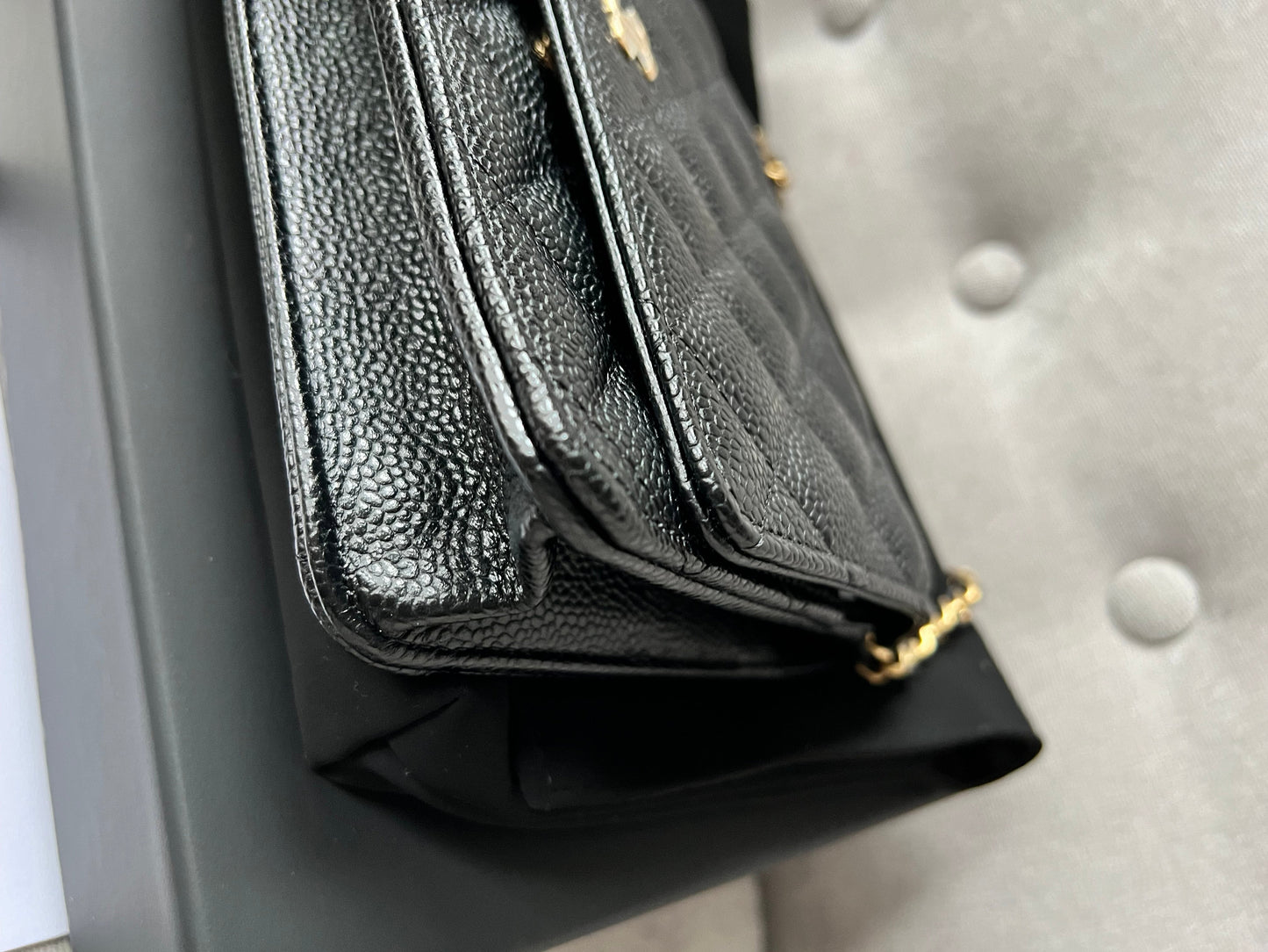 Chanel Black Caviar Wallet on Chain