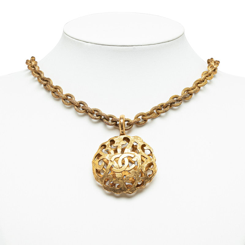 Chanel Coco Round Chain Long Necklace G   Chanel