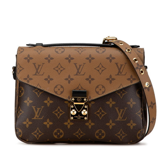Louis Vuitton Monogram Reverse  Pvc Leather Handbag Pochette Shoulder Bag