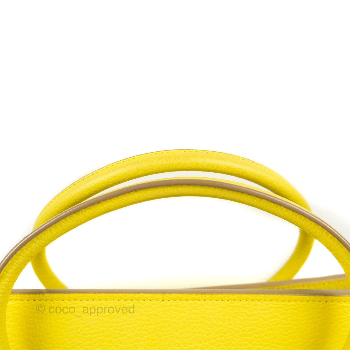 Celine Small Tie Knot Bag Yellow Grained Leather