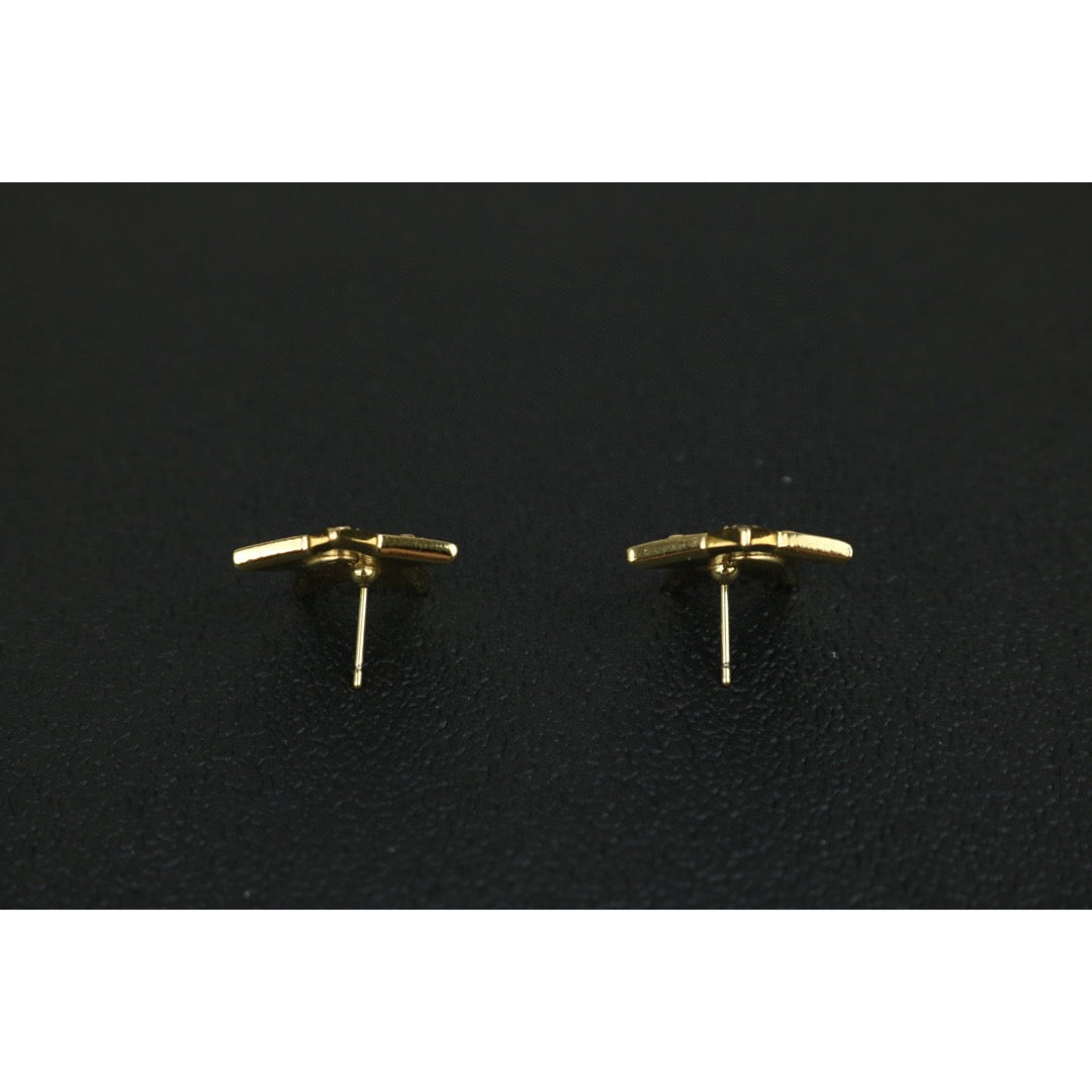 Excellent（Rank SA）｜ CHANEL  Glitter CC Logo Star Earrings ｜F25022006