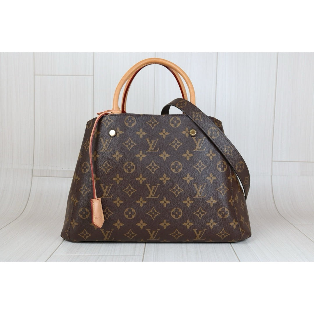 Rank A｜LV Monogram Montaigne Medium Hand Bag Shoulder Bag｜X24092301
